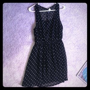 Cute black and white polka dot dress